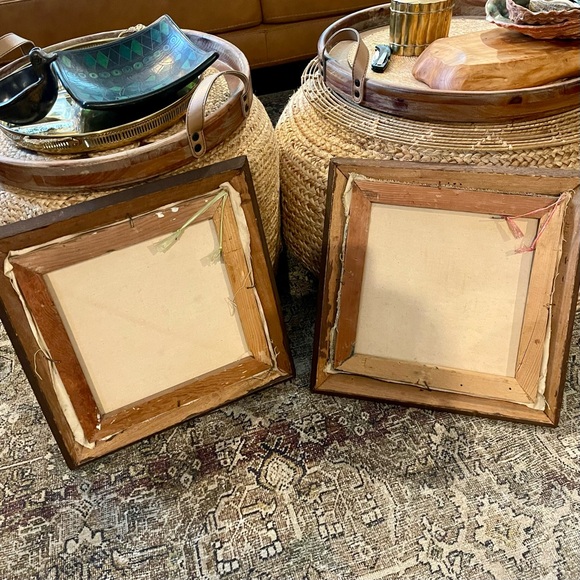 Two 1960’s Framed Hand Painted Cool Oil Paintings; Hawaiian Tiki Decor - Picture 11 of 16